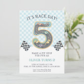 レースデイ5歳の誕生日 招待状 (スタンド正面)