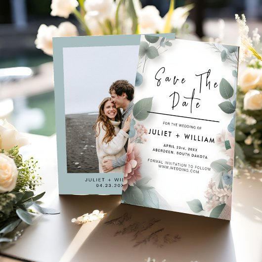 レーストトゥルパステルダスティブルー結婚ズ セーブザデート