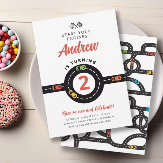 レーストラックカーボーイズ2nd誕生日招待状 招待状