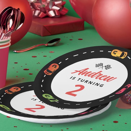 レーストラックカーボーイズ2nd Birthday ペーパープレート