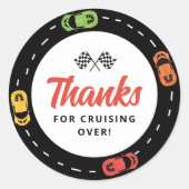 レーストラックカーボーイズ2nd Birthday ラウンドシール (正面)