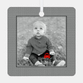 レーストラックキッズ名PHOTOカートラックおもしろい メタルオーナメント (裏面)