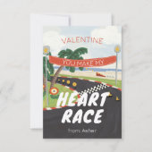 レーストラックバレンタイン 招待状 (正面)