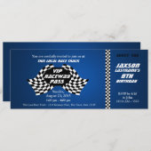 レーストラックパス誕生日チケット 招待状 (正面/裏面)