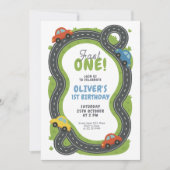 レーストラックファースト誕生日 招待状 (正面)