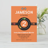 レーストラックボーイズ2ndバースデーオレンジ招待状 招待状 (スタンド正面)