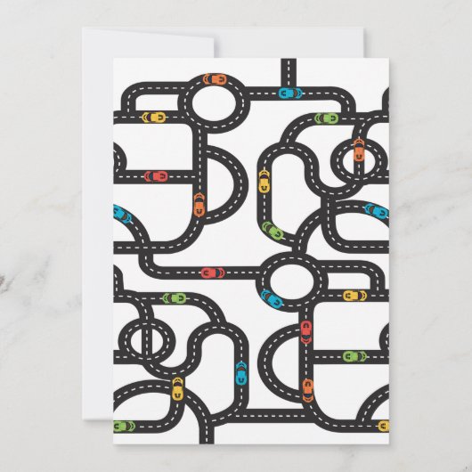 レーストラックボーイズ3rdバースデーレッド招待状 招待状 (裏面)