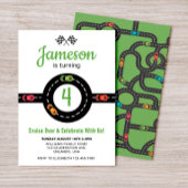 レーストラックボーイズ4thバースデーホワイト 招待状