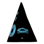 レーストラック回路マイルストーンエージ10代の – 男の子/男の子 パーティーハット (右)