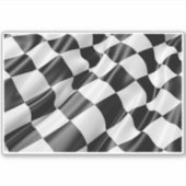 レーストラック旗ビニールステッカー シール (正面)