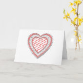 レースハート型フォトフレーム カード (黄色い花)