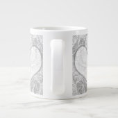 レースハート追加文字 ジャンボコーヒーマグカップ (裏面)