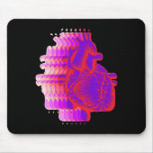 レースハート マウスパッド (正面)