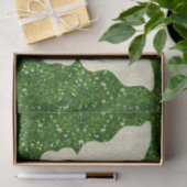 レースバタフライオングリーングリッターティッシュペーパー 薄葉紙 (ギフト)