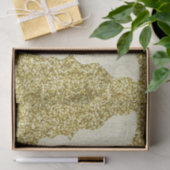 レースバタフライオン金ゴールドグリッターティッシュペーパー 薄葉紙 (ギフト)