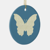 レースバタフライラウンドオーナメント セラミックオーナメント (右)