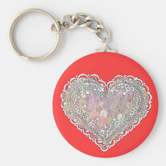 レースバレンタイン キーホルダー (正面)