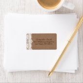 レースバ素朴ーラップのウェディングラベル ラベル (インサイチュ)