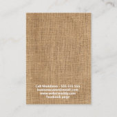 レースバ素朴ーラップ手作りジュエリーイヤリング 名刺 (裏面)