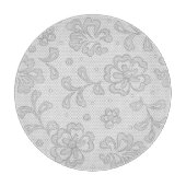 レースパターン、花のヴィンテージ1 カッティングボード (正面)