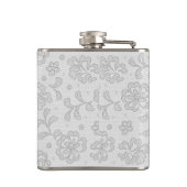 レースパターン、花のヴィンテージ1 フラスク (裏面)