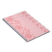 レースパターン、花のヴィンテージ3 ノートブック (右側)