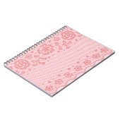 レースパターン、花のヴィンテージ3 ノートブック (左側)