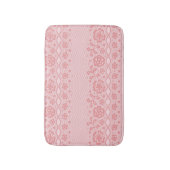 レースパターン、花のヴィンテージ3 バスマット (正面縦)