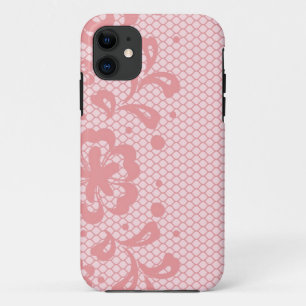 レースパターン、花のヴィンテージ3 iPhone 11 ケース