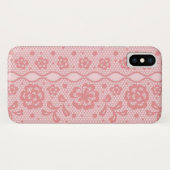 レースパターン、花のヴィンテージ3 Case-Mate iPhoneケース (裏面(横))