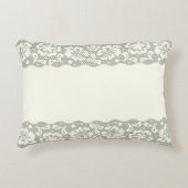 レースパターン、花のヴィンテージ5 アクセントクッション (正面)