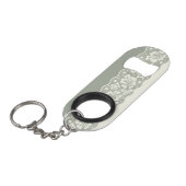 レースパターン、花のヴィンテージ5 キーホルダー栓抜き (正面アングル)