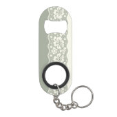 レースパターン、花のヴィンテージ5 キーホルダー栓抜き (裏面)