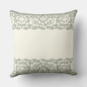 レースパターン、花のヴィンテージ5 クッション (裏面)