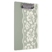 レースパターン、花のヴィンテージ5 クリップボード (右)