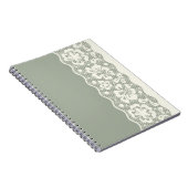 レースパターン、花のヴィンテージ5 ノートブック (右側)