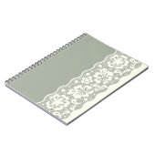 レースパターン、花のヴィンテージ5 ノートブック (左側)