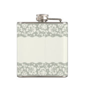 レースパターン、花のヴィンテージ5 フラスク (裏面)