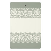 レースパターン、花のヴィンテージ5 ミニクリップボード (裏面)