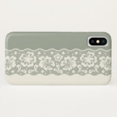 レースパターン、花のヴィンテージ5 Case-Mate iPhoneケース (裏面(横))
