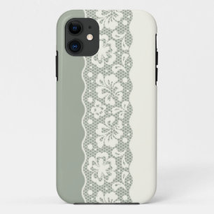 レースパターン、花のヴィンテージ5 iPhone 11 ケース
