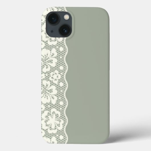 レースパターン、花のヴィンテージ5 Case-Mate iPhoneケース (裏面)