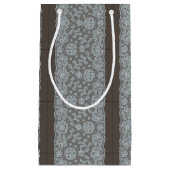 レースパターン、花のヴィンテージ6 スモールペーパーバッグ (正面)