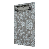 レースパターン、花のヴィンテージ6 ミニクリップボード (アングル2)