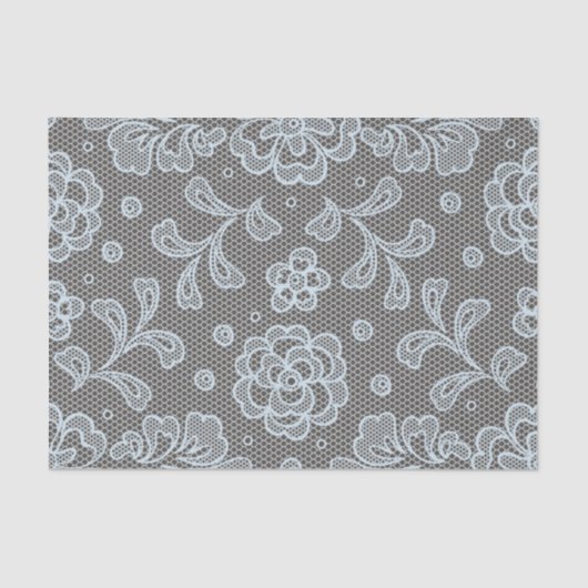 レースパターン、花のヴィンテージ6 薄葉紙 (正面)