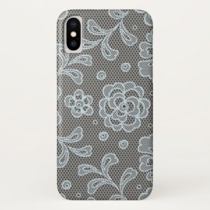 レースパターン、花のヴィンテージ6 iPhone X ケース