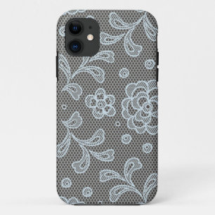 レースパターン、花のヴィンテージ6 iPhone 11 ケース