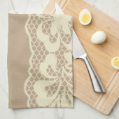 レースパターン、花のヴィンテージ7 キッチンタオル (四つ折り)
