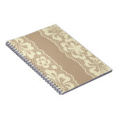 レースパターン、花のヴィンテージ7 ノートブック (右側)