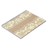 レースパターン、花のヴィンテージ7 ノートブック (左側)